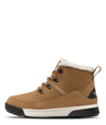 The North Face Women's Sierra Mid Lace Waterproof Boot Almond Butter/TNF Black