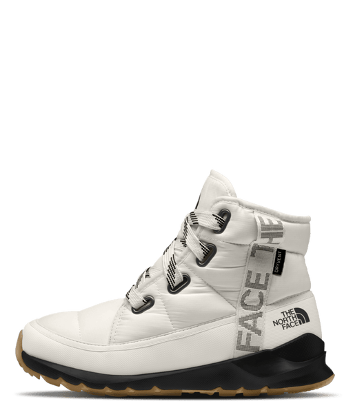 The North Face Women's ThermoBall Lace Up Luxe Waterproof Boot Gardenia White/TNF Black
