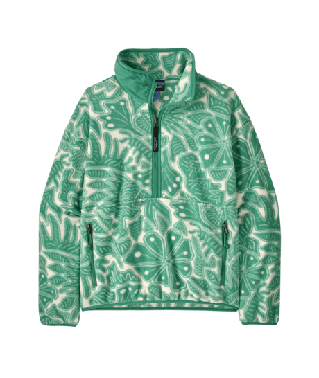 Patagonia W's Synchilla Fleece Marsupial - Bees and Flowers / Heartleaf Green Bees and Flowers / Heartleaf Green