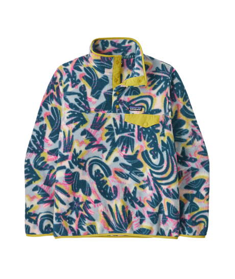 Patagonia W's Lightweight Synchilla Snap-T Pullover - Wild Botanist / Tidal Teal Wild Botanist / Tidal Teal