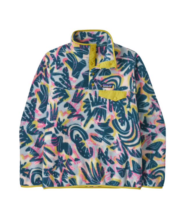 Patagonia W's Lightweight Synchilla Snap-T Pullover - Wild Botanist / Tidal Teal Wild Botanist / Tidal Teal