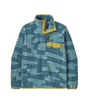 Patagonia M's Lightweight Synchilla Snap-T Pullover - Quilty Fitz / Wetland Blue Quilty Fitz / Wetland Blue