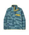 Patagonia M's Lightweight Synchilla Snap-T Pullover - Quilty Fitz / Wetland Blue Quilty Fitz / Wetland Blue