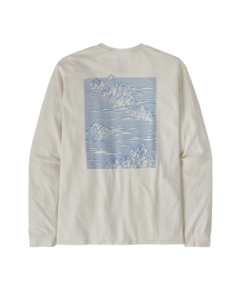 Patagonia Long Sleeve Strataspire Responsibili-Tee - Birch White Birch White