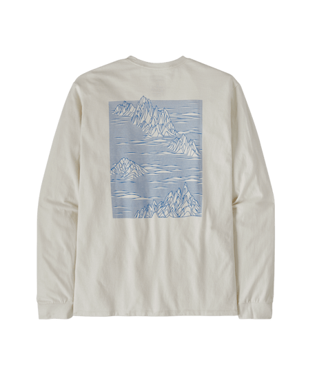 Patagonia Long Sleeve Strataspire Responsibili-Tee - Birch White Birch White