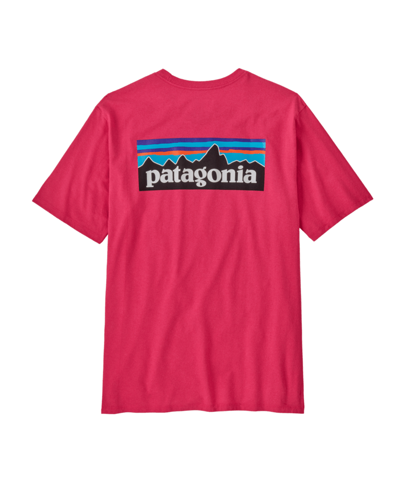 Patagonia M's P-6 Logo Responsibili-Tee - Luminous Pink Luminous Pink