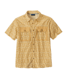 Patagonia M's Short Sleeve Self-Guided Sun Shirt - Marmot Field / Beeswax Tan Marmot Field / Beeswax Tan