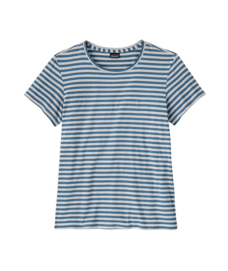 Patagonia W's Regenerative Organic Certified Cotton Tee - Field Day / Still Blue Field Day / Still Blue