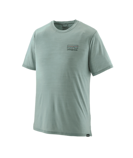 Patagonia M's Capilene Cool Merino Graphic Shirt - Fitz Roy Strata / Thermal Blue Fitz Roy Strata / Thermal Blue