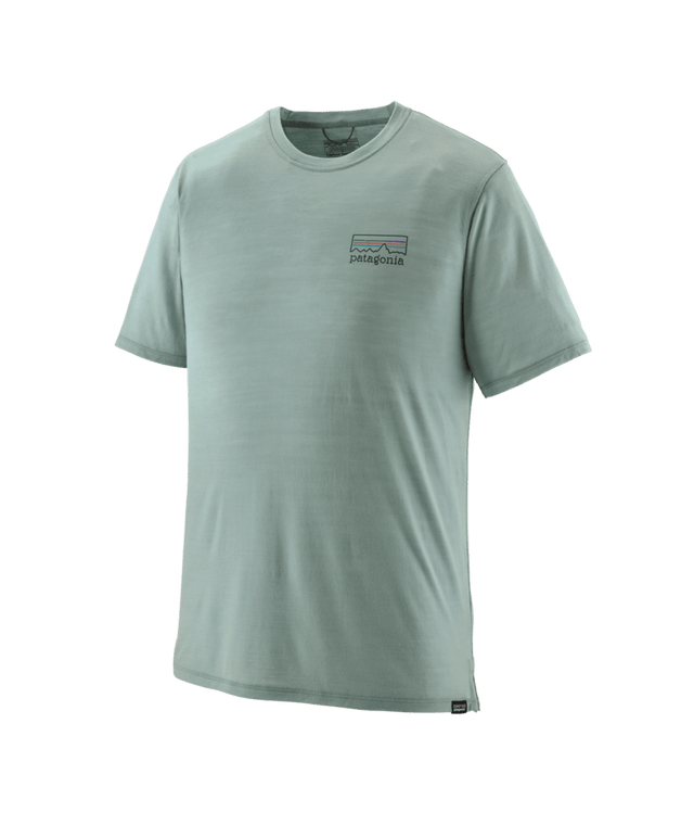 Patagonia M's Capilene Cool Merino Graphic Shirt - Fitz Roy Strata / Thermal Blue Fitz Roy Strata / Thermal Blue