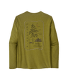 Patagonia M's Long Sleeve Capilene Cool Daily Graphic Shirt - Lands - Clean Climb Roots / Graze Green X-Dye Clean Climb Roots / Graze Green X-Dye