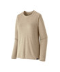 Patagonia W's Long Sleeve Capilene Cool Daily Shirt - Pumice - Dyno White X-Dye Pumice - Dyno White X-Dye