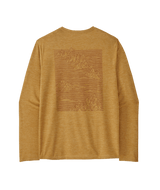 Patagonia M's Long Sleeve Capilene Cool Daily Graphic Shirt - Strataspire / Beeswax Tan X-Dye Strataspire / Beeswax Tan X-Dye