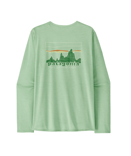 Patagonia M's Long Sleeve Capilene Cool Daily Graphic Shirt - 73 Skyline / Rinsed Green X-Dye 73 Skyline / Rinsed Green X-Dye