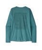 Patagonia W's Long Sleeve Capilene Cool Daily Graphic Shirt - Strataspire / Wetland Blue X-Dye Strataspire / Wetland Blue X-Dye
