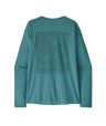 Patagonia W's Long Sleeve Capilene Cool Daily Graphic Shirt - Strataspire / Wetland Blue X-Dye Strataspire / Wetland Blue X-Dye