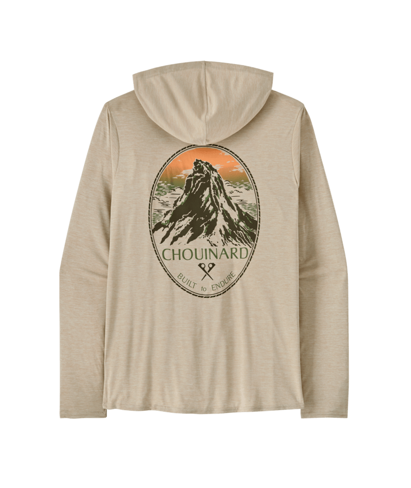 Patagonia M's Capilene Cool Daily Graphic Hoody - Chouinard Crest / Pumice X-Dye Chouinard Crest / Pumice X-Dye