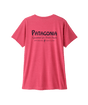 Patagonia W's Capilene Cool Daily Graphic Shirt - Waters - Water People Banner / Luminous Pink X-Dye Water People Banner / Luminous Pink X-Dye