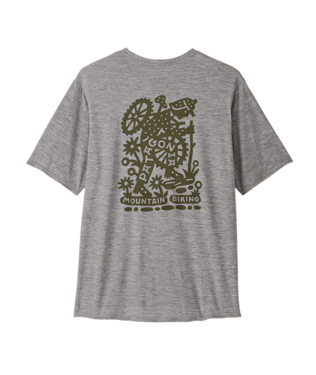 Patagonia M's Capilene Cool Daily Graphic Shirt - Lands - Hike-A-Bike / Feather Grey Hike-A-Bike / Feather Grey