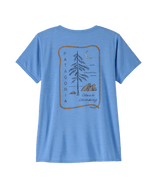 Patagonia W's Capilene Cool Daily Graphic Shirt - Lands - Clean Climb Roots / Abundant Blue X-Dye Clean Climb Roots / Abundant Blue X-Dye