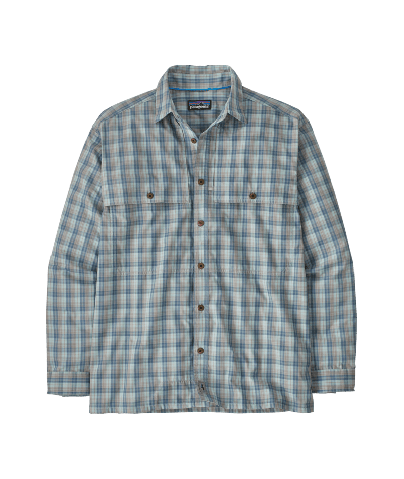 Patagonia M's Long Sleeve Island Hopper Shirt - Dipper / Utility Blue Dipper / Utility Blue