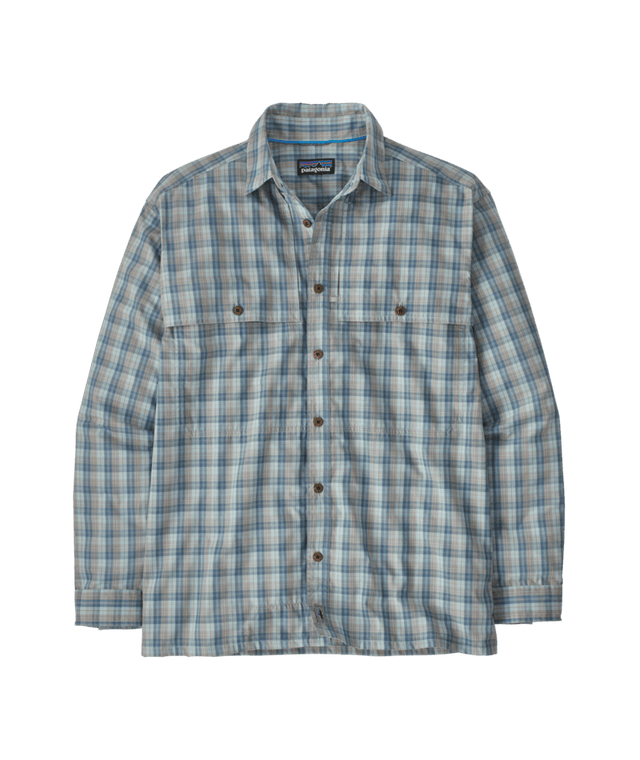 Patagonia M's Long Sleeve Island Hopper Shirt - Dipper / Utility Blue Dipper / Utility Blue