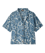 Patagonia W's Tidal Threads Shirt - Bees and Flowers / Still Blue Bees and Flowers / Still Blue