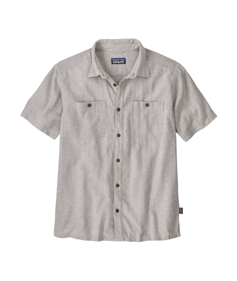 Patagonia M's Back Step Shirt - Swell Dobby / Salt Grey Swell Dobby / Salt Grey