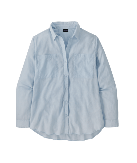 Patagonia W's Lightweight A/C Buttondown Long Sleeve Shirt - Fleck Blue Fleck Blue