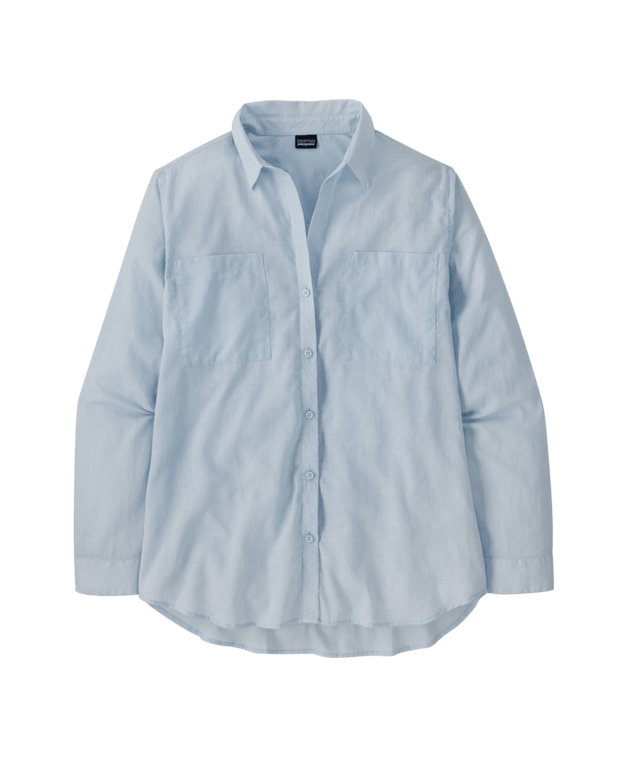 Patagonia W's Lightweight A/C Buttondown Long Sleeve Shirt - Fleck Blue Fleck Blue