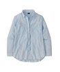Patagonia W's Lightweight A/C Buttondown Long Sleeve Shirt - Fleck Blue Fleck Blue