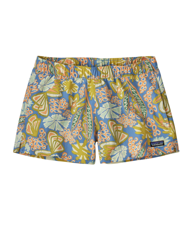 Patagonia W's Barely Baggies Shorts - 2 1/2 in. - Flourish / Abundant Blue Flourish / Abundant Blue /  / 2.5IN