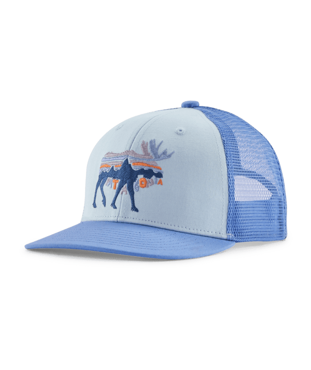 Patagonia Kids Trucker Hat - Fitz Roy Moose / Fleck Blue Fitz Roy Moose / Fleck Blue