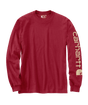 Carhartt Loose Fit Heavyweight Long-Sleeve Logo Sleeve Graphic T-Shirt - Crabapple Crabapple /  / REG