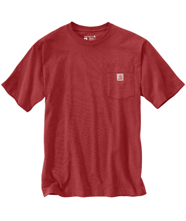 Carhartt Loose Fit Heavyweight Short-Sleeve Pocket T-Shirt - Crabapple Heather