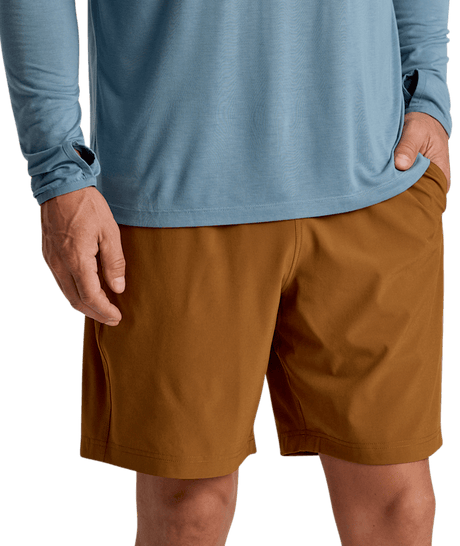 Free Fly Apparel Mens Breeze Short - 8 Unlined - Russet Russet /  / 8IN