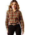 Ariat REAL Billie Jean Shirt - Oakwood Plaid Oakwood Plaid
