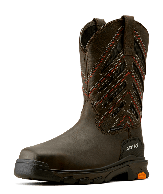 Ariat Men's Intrepid VentTEK Composite Toe Work Boot - Iron Coffee