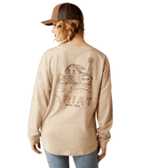 Ariat Miller Oversized Tee - Oatmeal Heather Oatmeal Heather