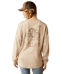 Ariat Miller Oversized Tee - Oatmeal Heather Oatmeal Heather