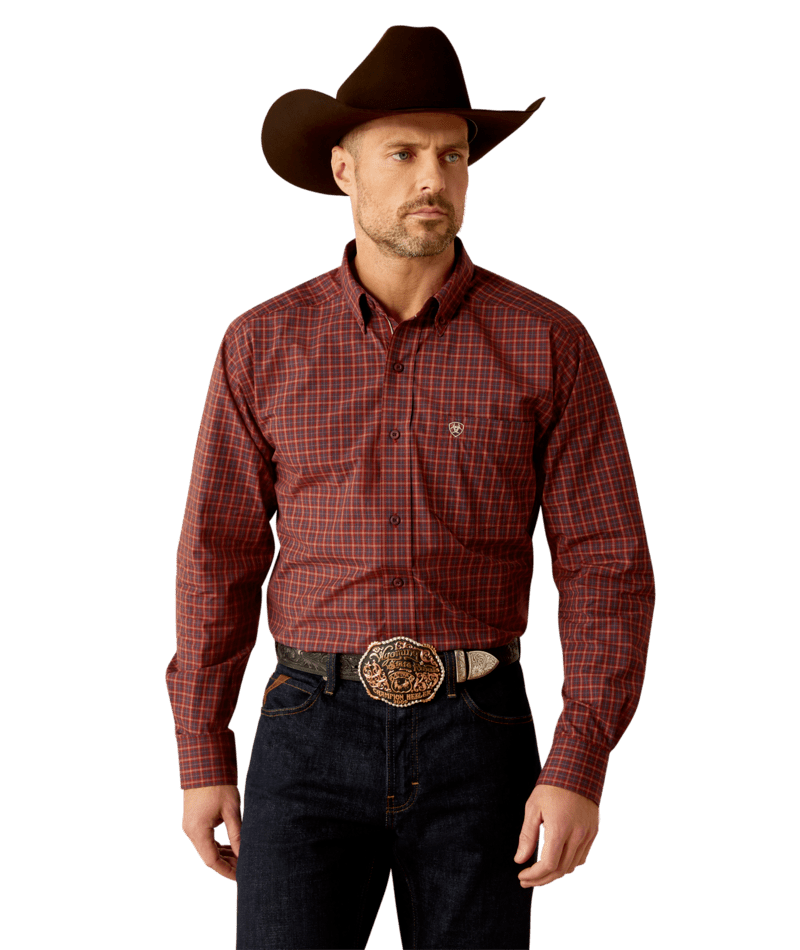 Ariat Pro Series Pavel Classic Fit Shirt - Burgundy Burgundy /  / Regular