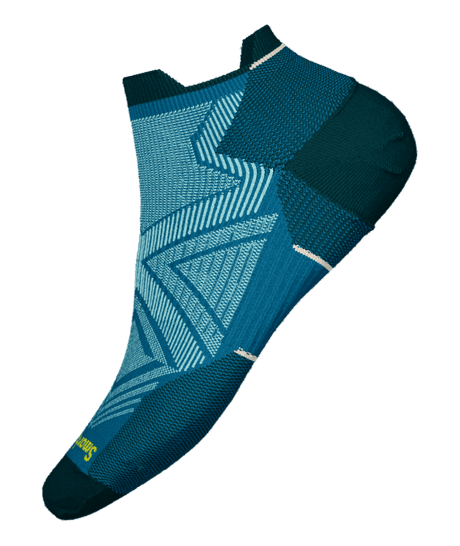 Smartwool Women's Run Zero Cushion Low Ankle Sock - Ocean Abyss Ocean Abyss