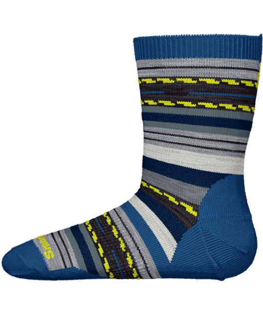 Smartwool Kids' Hike Full Cushion Margarita Crew Sock - Laguna Blue Laguna Blue