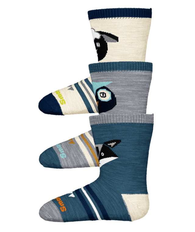 Smartwool Toddler Trio Socks - Twilight Blue Twilight Blue