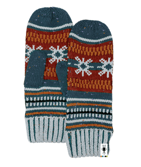 Smartwool Chair Lift Mitten - Twilight Blue Donegal Twilight Blue Donegal