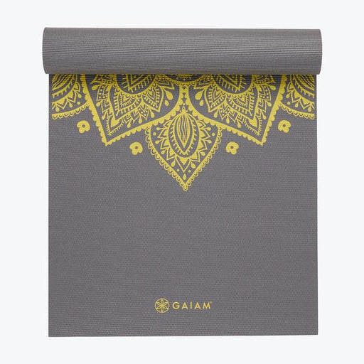 Gaiam 6mm Premium Yoga Mat, Citron Sundial