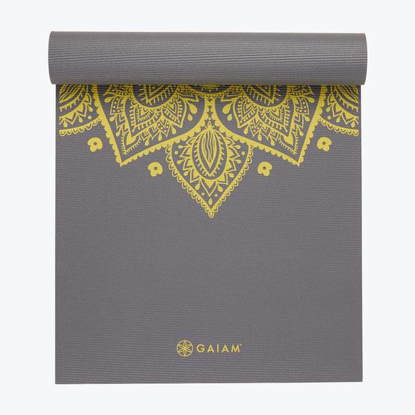 Gaiam 6mm Premium Yoga Mat, Citron Sundial Citron sundial
