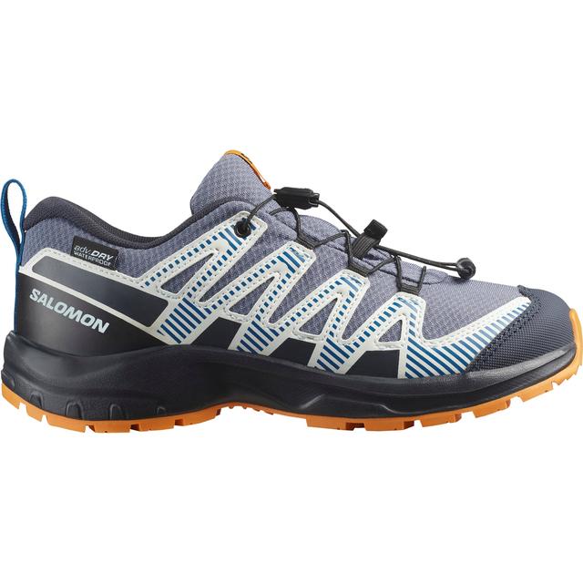 Salomon Unisex Xa Pro V8 Wp J Grisaille / Dark Blue
