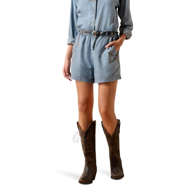 Ariat Summer Shorts In Medium Blue