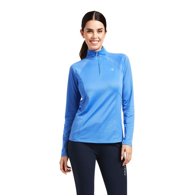Ariat Sunstopper 2.0 1/4 Zip Baselayer Reykjavik Blue
